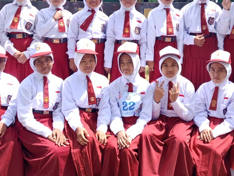 gerak jalan sd tingkat kabupaten